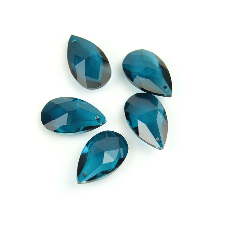 zircon blue 50 мм микс Цвет Миндаль Люстра с подвесками-кристаллами Призма освещение части кулон витражные фигурки Призма - Color: zircon blue