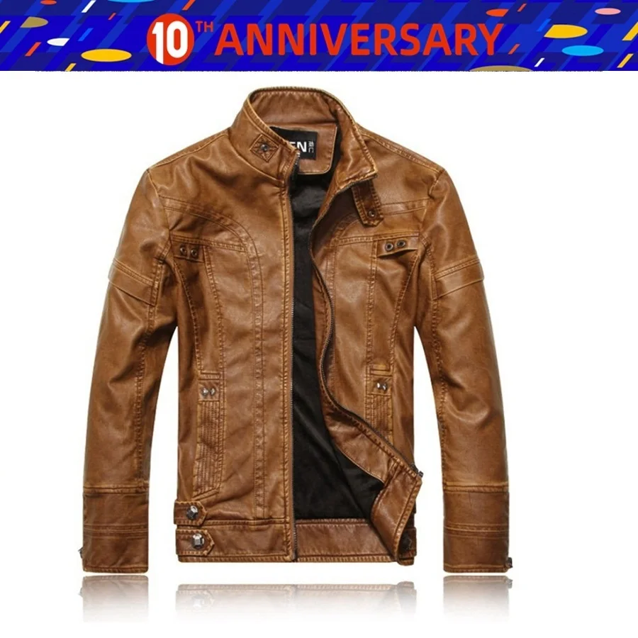 Бесплатная доставка 1 шт. новинка модные мужские кожаные мотоциклетные куртки