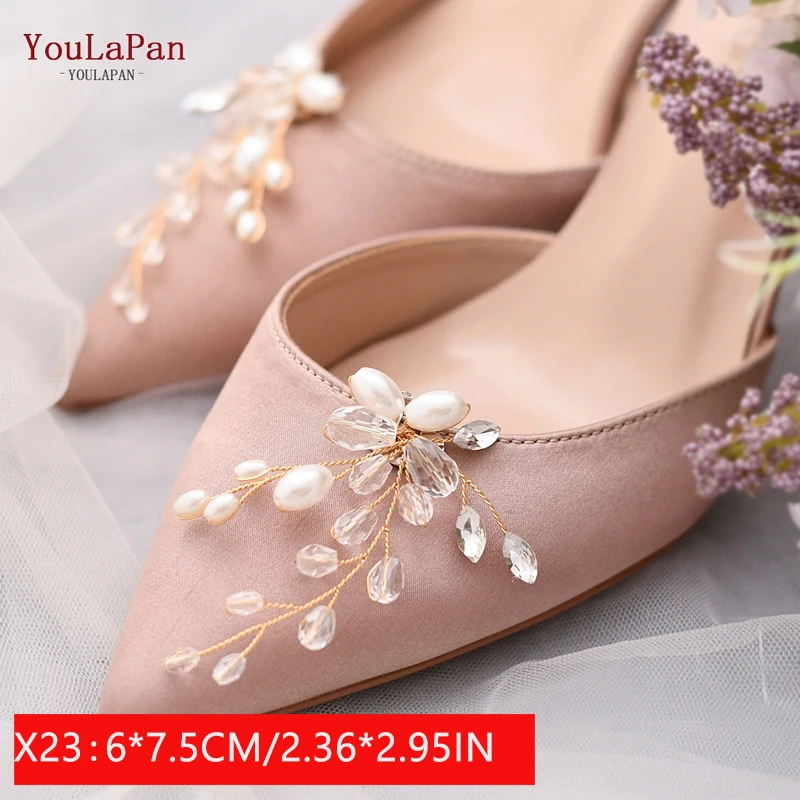 Youlakan 2 adet 2020 yeni ayakkabı klibi elmas takılar kadınlar düğün yüksek topuklu moda toka aksesuarları giysi dekorasyon X21
