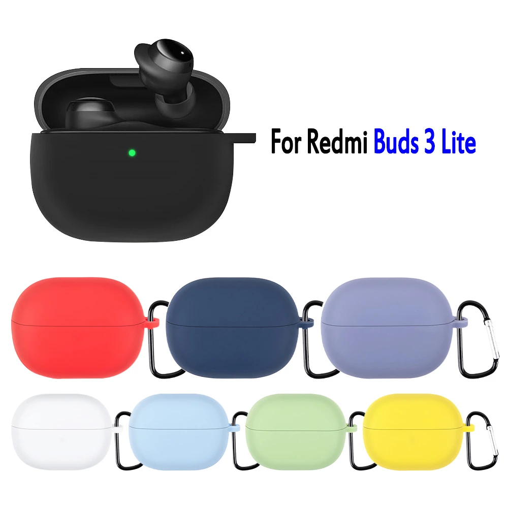 For Xiaomi Redmi Buds 3 Lite Case Liquid Silicone Earphone Cases For