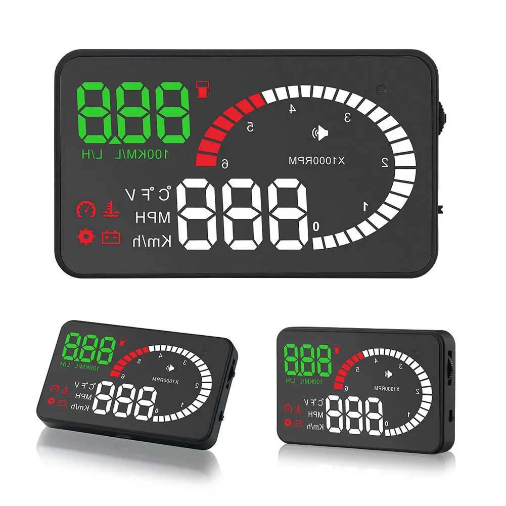 OBD2 Спидометр Универсальный электронный HD дисплей автомобиля Hud авто gps навигация лобовое стекло проектор превышение Предупреждение ABS