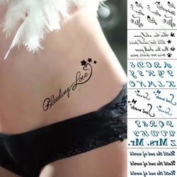 Waterproof Temporary Tattoo Sticker Moon Heart Heartbeat Fake Tatto Hand Arm Foot Flash Tatoo For Kid Girl Men Women Temporary Tattoos Aliexpress