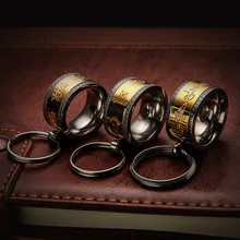 Честный натуральный продукт титановая сталь металлический ключ для авто кольцо мантра футболка креативного дизайна класса кулон для мужчин и женщин ключ от имени