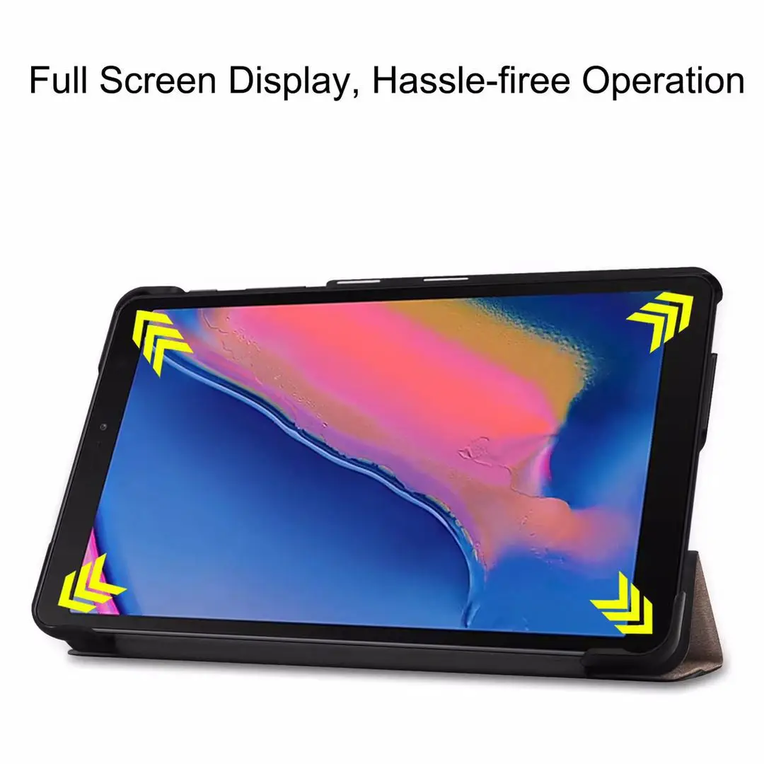 SM P200 Tab A 8 0 2019 тонкий смарт чехол для Samsung Galaxy &quotP200 P205 планшет книга откидной Чехол