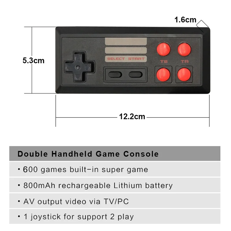 Новая портативная мини портативная игровая консоль 8-Bit 3,0 дюймов цветной ЖК-дисплей детские цветные игровые плееры встроенные 600 игры для детей подарок