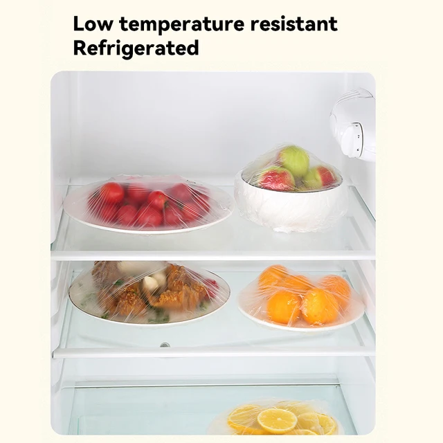 Sacs de conservation des fruits, 100 pièces, Film plastique anti-poussière  pour réfrigérateur, conservation des aliments, taille disponible -  AliExpress