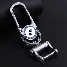 360 градусов вращающийся автомобиль с логотипом, металлические брелоки Модные мужские Бизнес подарок Творческие подарки Завод настраиваемые прямые