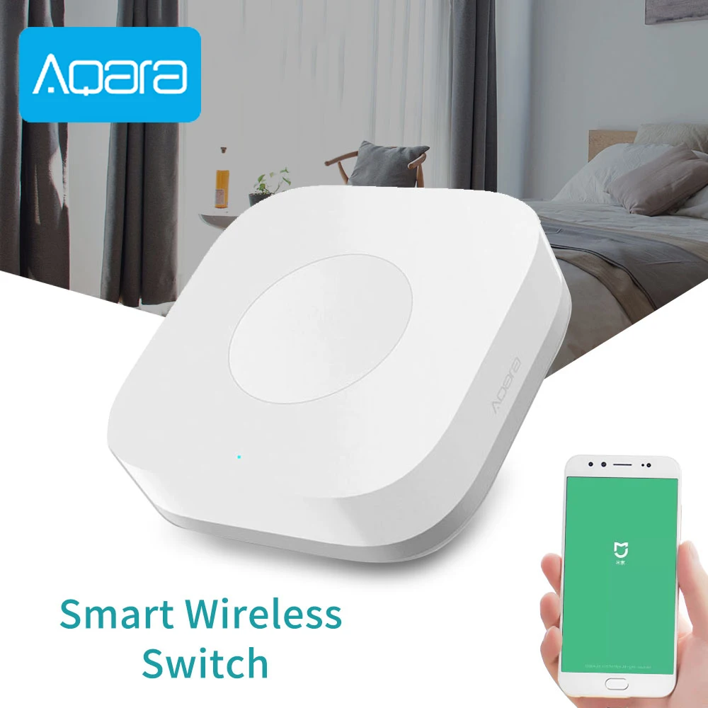 Aqara inteligente sem fio interruptor chave biult no giroscópio aplicação zigbee wifi controle remoto para xiaomi mijia mi casa inteligente