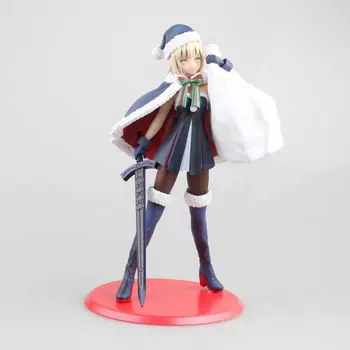 

23cm Anime Fate/stay Night Grand Order Saber Christmas PVC Action Figure Model Collection Gift Doll
