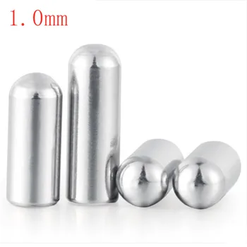 

50pcs/lot 1.0mm stainless steel pcb round head dowel pins cylindrical Pin Tension Roll Pins