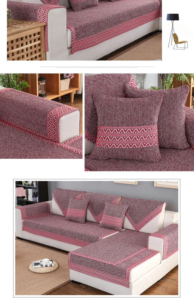 YIHAO 70*90 см, Хлопковый чехол для дивана, чехол для дивана разных размеров, простой дизайн, для гостиной, чехол для дивана