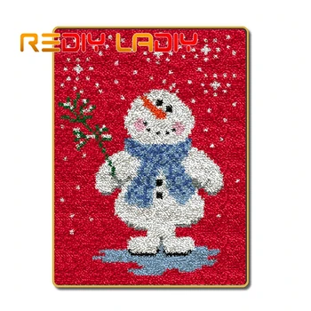 

Latch Hook Rug Snow Baby Mat Crocheting Carpet Rug 100% Acrylic Yarn Sofa Cushion Mat DIY Carpet Rug Home Decor Hobby & Crafts