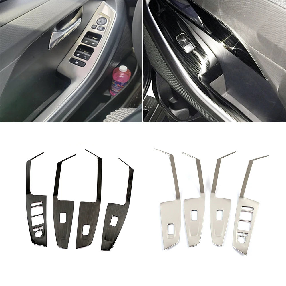 Molduras De Ventana Para Hyundai Creta 2014-2019 - Negro - 8 Piezas - Antiarrays