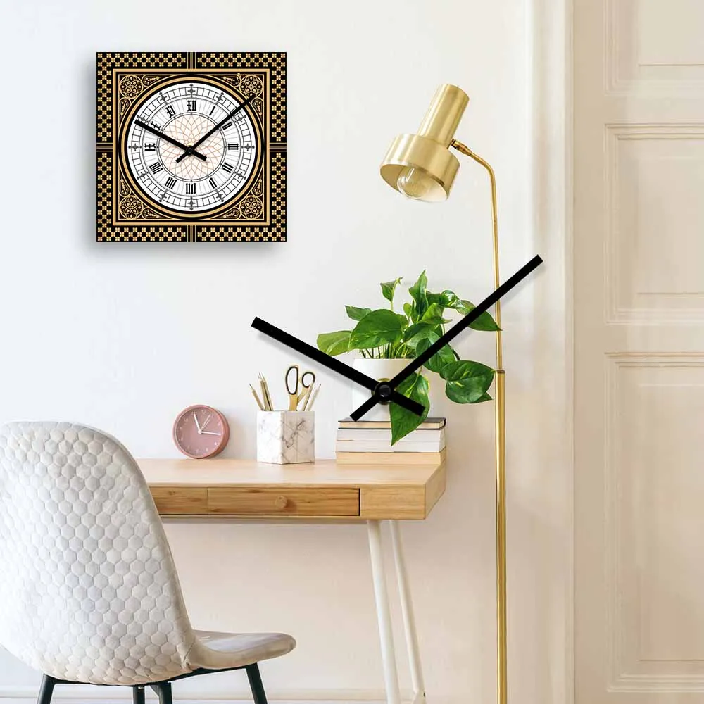 Wandklok Stil Niet Ticking,12 Inch -30cm Lichtgevende Wandklok Stille Klokklassieke Digitale Klok Batterij Werkt Rond Gemakkelijk Te Lezen Thuis Zwart