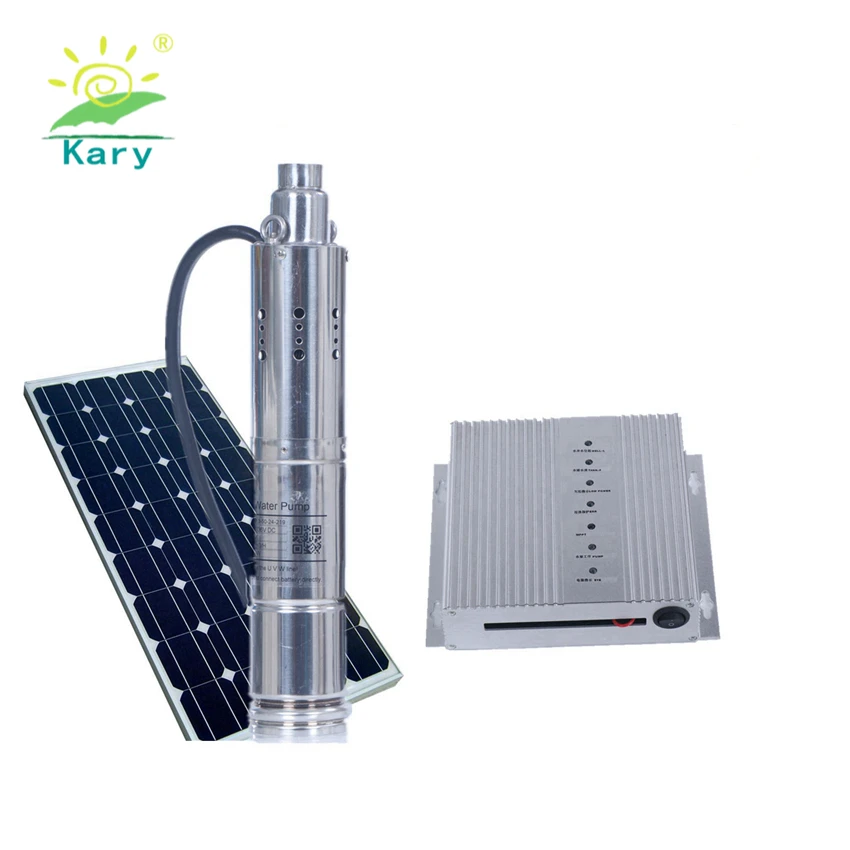 

40m lift for deep well 3000L per hour flow rate dc 24v 340w solar water pump