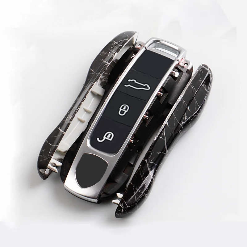 Для Porsche Panamera Cayenne Модный чехол для ключей автомобиля чехол для ключей чехол дистанционного брелока защитный чехол