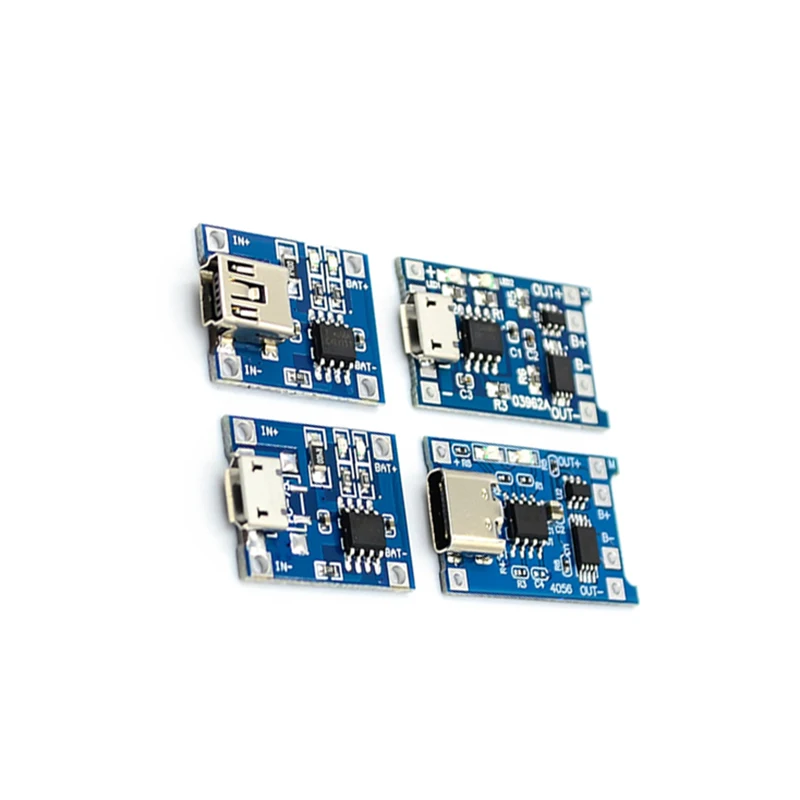 5V 1A Micro Mini TYPE-C USB 18650 Lithium Battery Charging Board Charger Module + Protection Dual Functions TP4056 Module 5Pcs/LOT