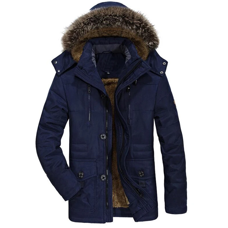 Mountainskin, мужские зимние пальто, новинка, вельветовые толстые теплые ветрозащитные куртки, мужские повседневные пальто с капюшоном, Мужская брендовая одежда, SA798 - Цвет: Blue