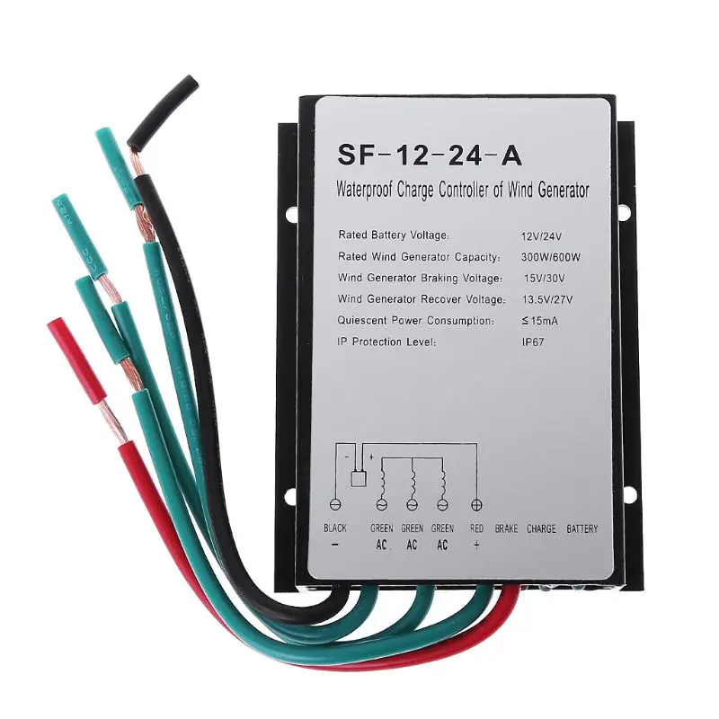 600W 12 V/24 V Водонепроницаемый ветряной генератор контроллер заряда контроллер движения воздуха