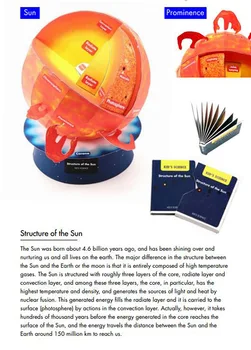 

The Structure of The Sun Natural 3D Paper Model Geometry DIY Paper-cut Creative Educational Toys for Children Three-dimensional