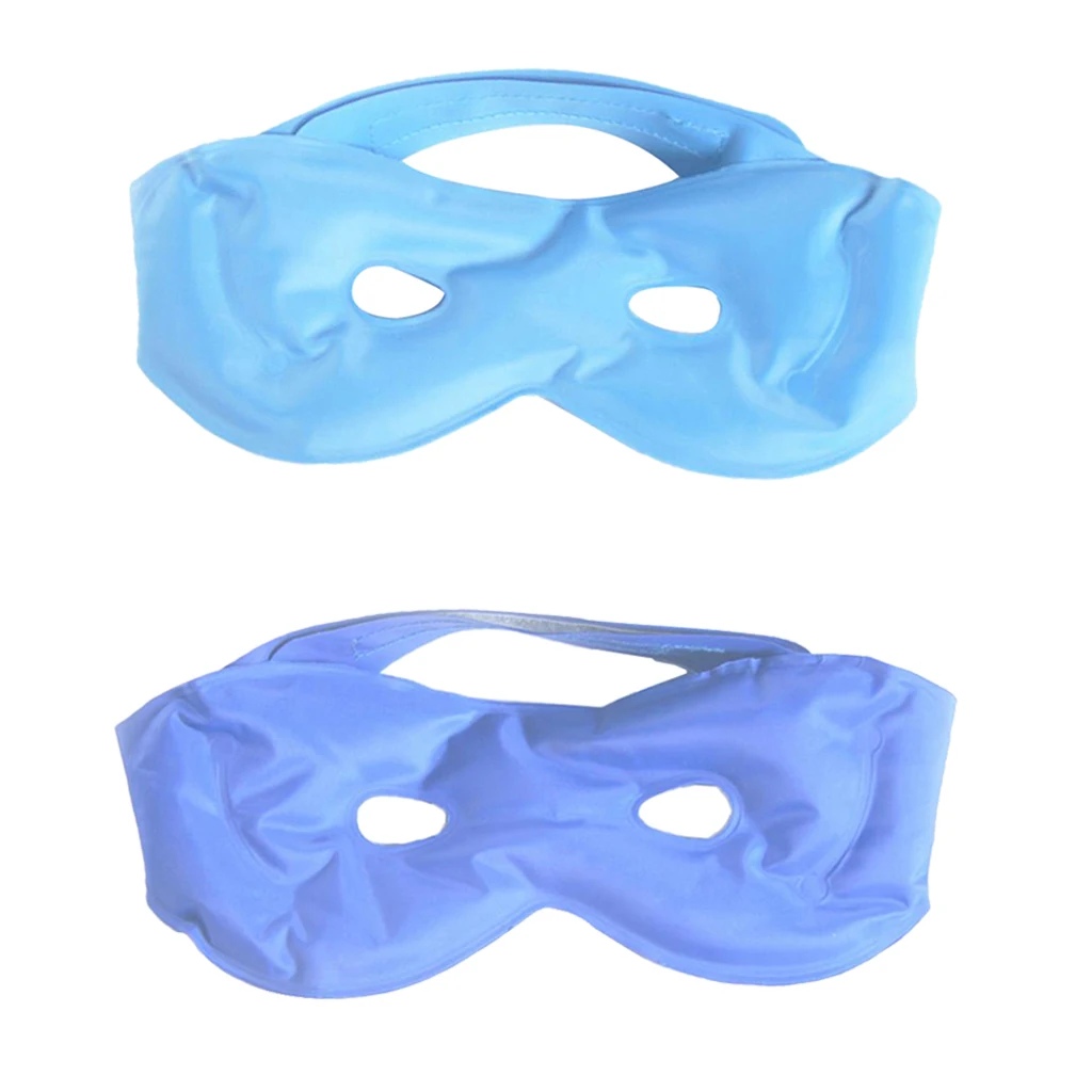 2pcs Gel Cooling Eye Mask Cold Pack Warm Heat Soothing Eye Fatigue Relaxing
