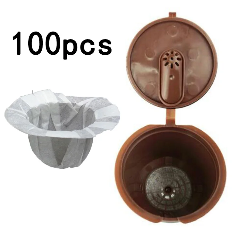 100pcs Disposable Paper Filters Cups Keurig K-Cup Replacement Filter Wide Use 