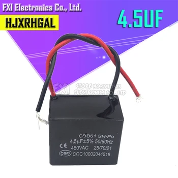 

2pcs CBB61 4.5uf starting capacitance AC Fan Capacitor 450V CBB Motor Run Capacitor