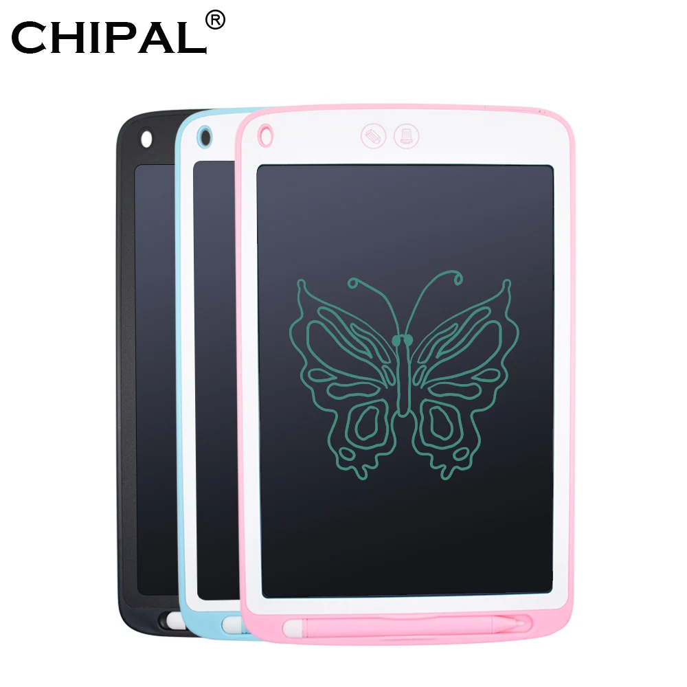 CHIPAL 1" ЖК-планшет для письма, частично стирающийся цифровой планшет для рисования, блокноты для рукописного ввода, портативная электронная доска с ручкой