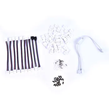 

1 Set Good Quality Connector 4 Pin PCB Solderless Corner Connector Strip Connector Led Strip Light