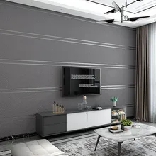 Non Woven Modern Simple Wide Stripe Wallpaper Thickened Imitation Deerskin Wallpaper Bedroom Living Room Wallpaper 3D W94-1