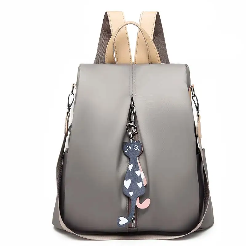 Модный брендовый дизайнерский женский рюкзак, дорожные сумки, антикражные винтажные рюкзаки для отдыха в духе колледжа, рюкзак для девочек-подростков, Mochila - Цвет: Серый
