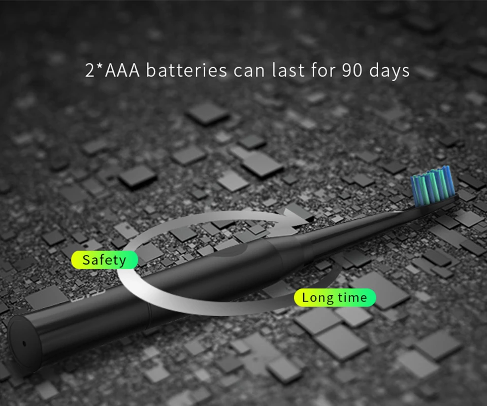 SEAGO Electric Toothbrush with 1 Replacement Brush Heads buy 1 get 1 free Battery Sonic teeth brush oral hygiene brush E23 SEAGO Electric Toothbrush with 1 Replacement Brush Heads buy 1 get 1 free Battery Sonic teeth brush oral hygiene brush E23