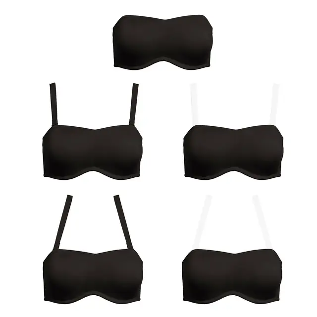 Ladies Sexy Strapless Bras Women Bra Adjusted Convertible Straps A B C