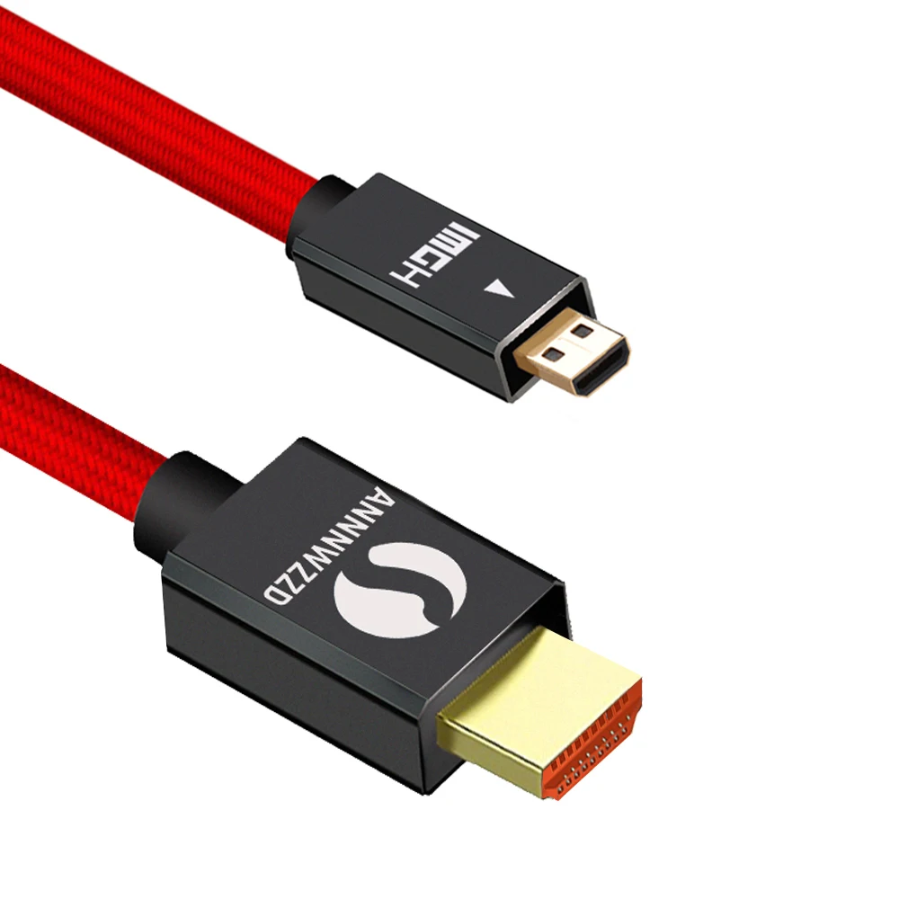 Кабель Micro HDMI к совместимый с 2 0 1.4a (Ultra HD 4K 3D Full 1080p HDR ARC высокоскоростной Ethernet|micro hdmi