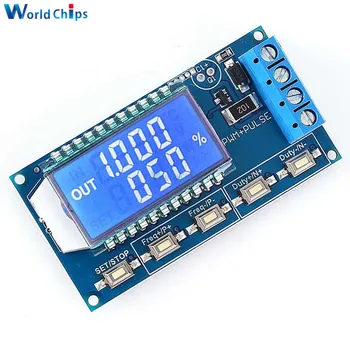 

PWM Signal Generator Module Frequency Duty Cycle Adjustable LCD Display DC 3.3V-30V 1Hz-150KHz 1 Channel with Reverse Protection