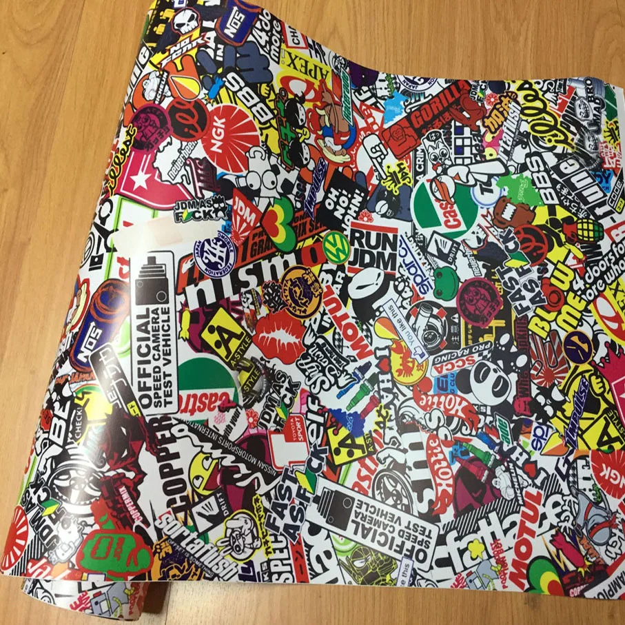 Виниловая наклейка для автомобиля граффити лист бомбы из ПВХ гоночного ноутбука