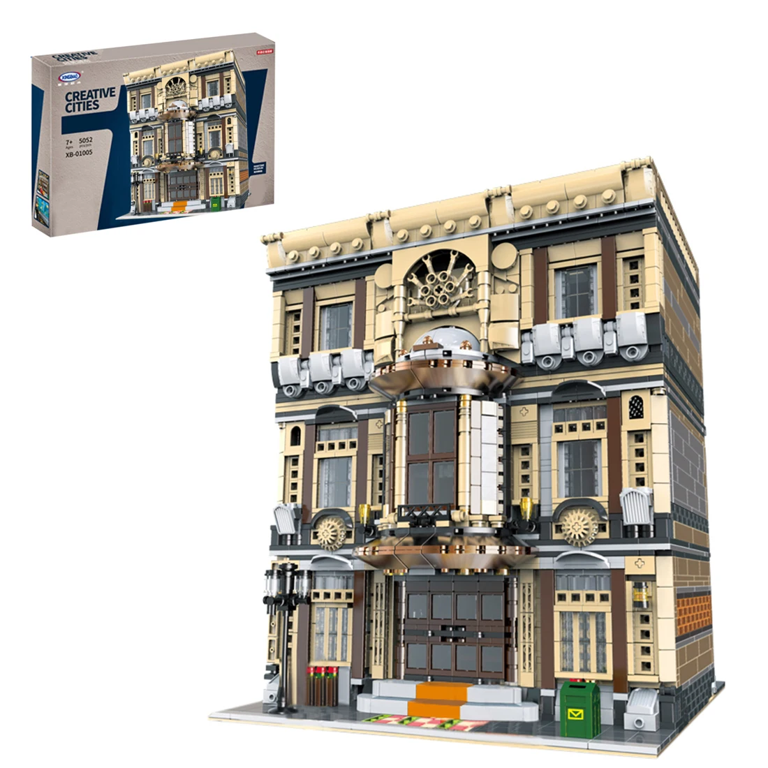 

5052Pcs Moc Large Oceanographic Museum Style Landscape Architecture DIY Small Particle Building Block Educational Toy Gift For8+