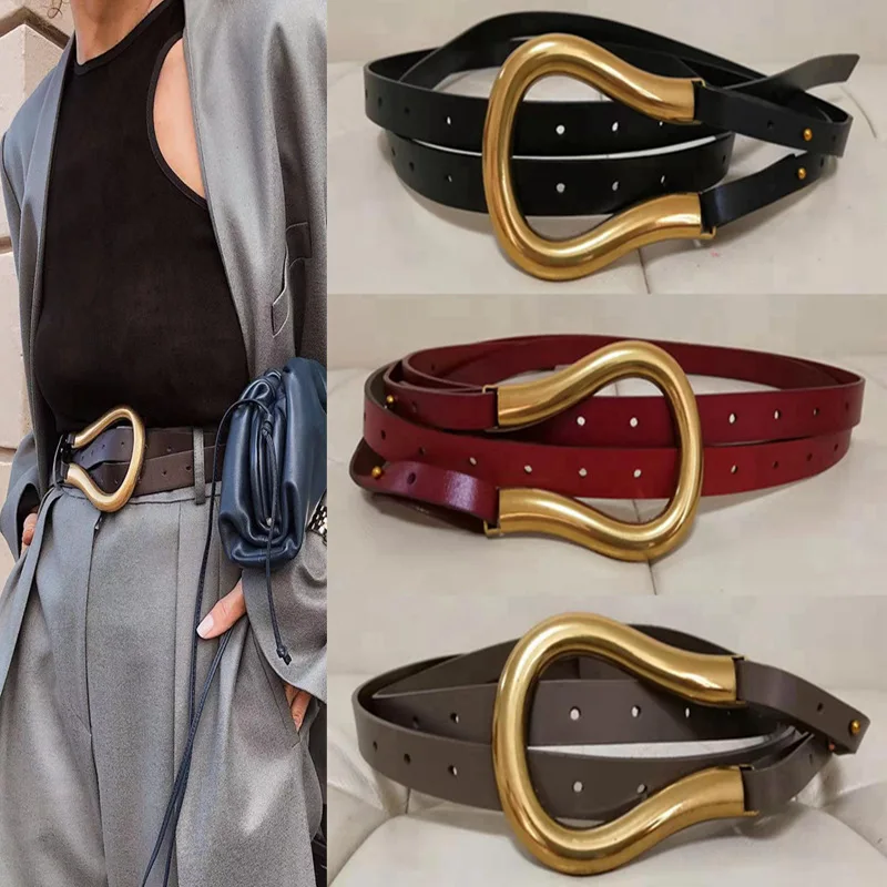 Deepeel, 2,5 см* 136 см, Женская металлическая подкова, пряжки, широкие пояса, кожа, мягкий пояс, индивидуальный матерчатый пояс, аксессуары yk682