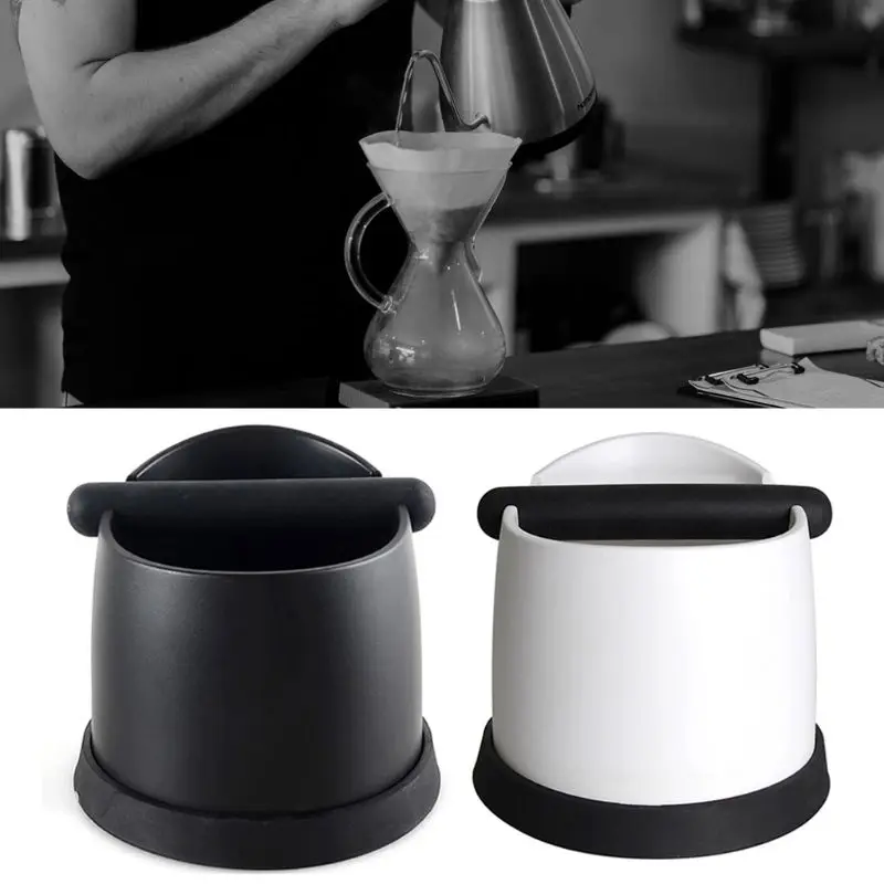 ABS coffee Knock Box Жесткий пластик coffee Knock Box с силиконовым нескользящим основанием