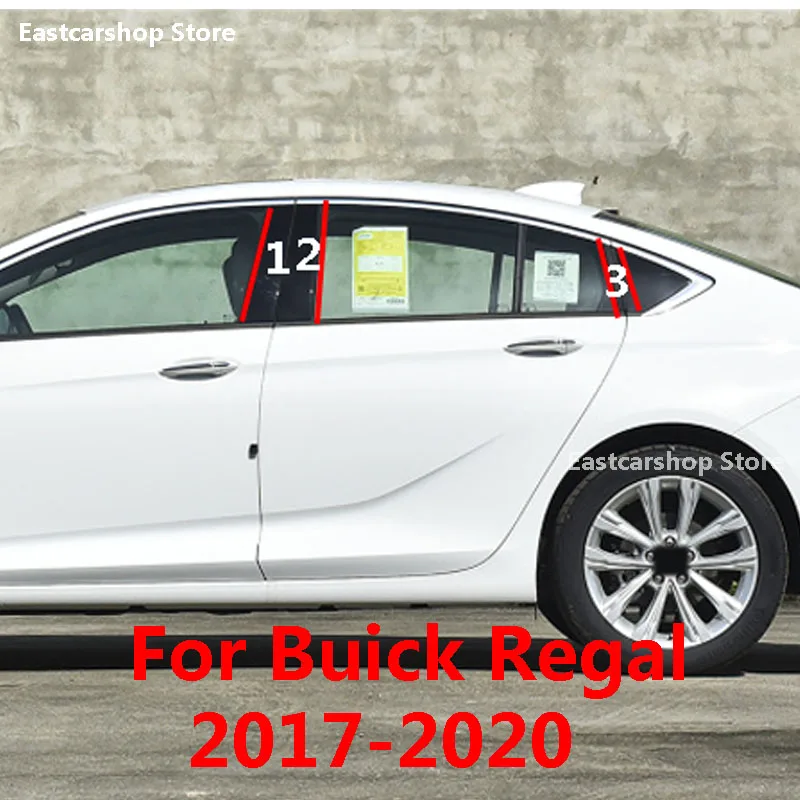 Для Buick Regal GS 2017 2018 2019 2020 автомобильный Поликарбонат дверь окно средняя Колонка
