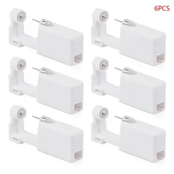 

6Pcs Disposable Ear Piercing Guns with Ear Studs Safety Ear Piercing Guns Kit Tool for Girls Boys Women Men