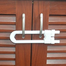 5 шт./лот замок для ящиков, дверей, шкафов, замков безопасности для маленьких детей, АБС-пластик, u-образные замки в форме, защита для младенцев