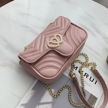 

Lattice Flap Crossbody bag 2020 New High quality PU Leather Women's Designer Handbag Chain Shoulder Messenger Bag Phone Purses