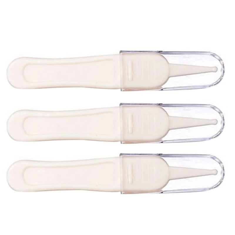 Infant Ear Nose Navel Plastic Tweezers Pincet Forceps Talheres Newborn Safety Safe Care Infantil Mamadeira Clips Pinza Chupetes