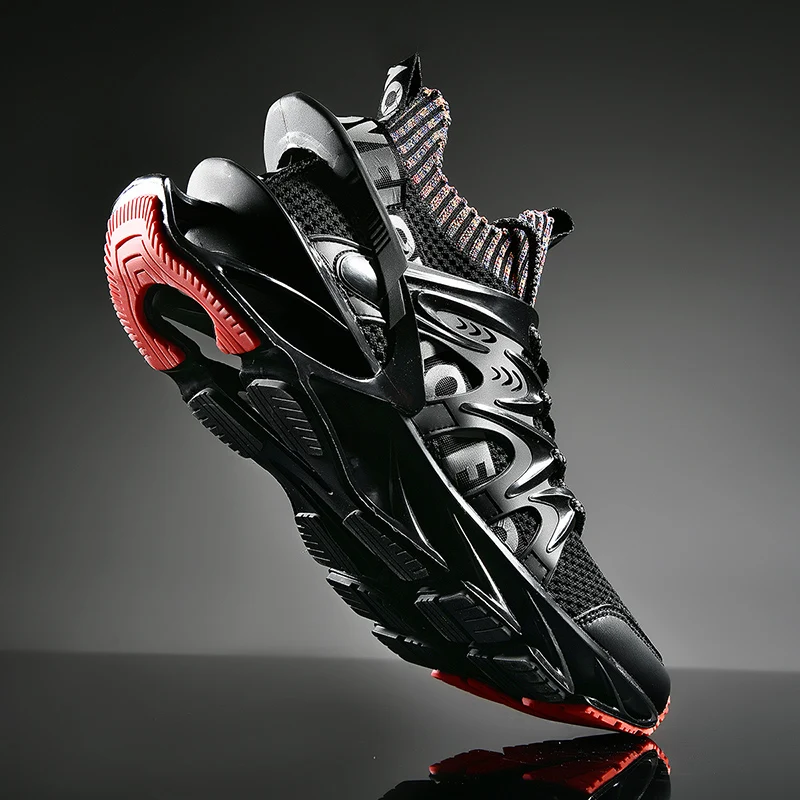 

Designer Men's Blade Running Shoes Flying Woven Sports Shock Absorption Runing Shoes Ultralight High-quality Walking Shoes