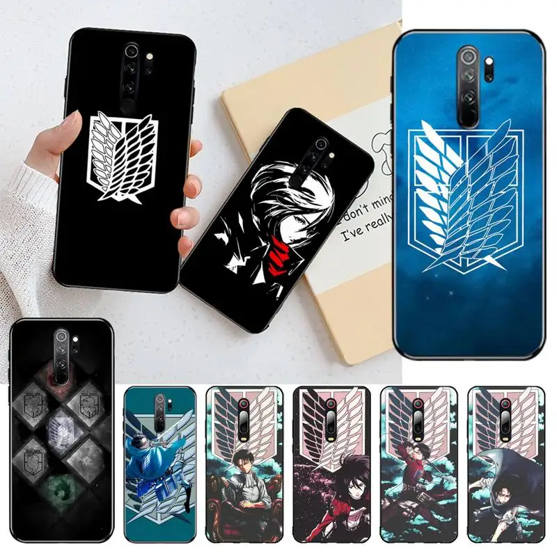 Аниме атака на Титанов Девушка Bling Cute чехол для телефона Redmi Note 8 8A 8T 7 6 6A 5 5A 4 4X 4A Go