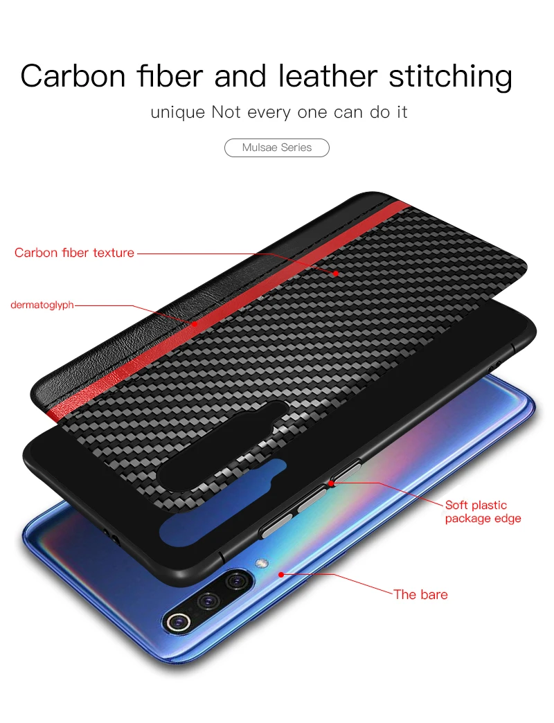 Чехол ETIMGA для Xiao mi 9, чехол из искусственной кожи, мягкий чехол для Xiaomi mi 9 Pro, модный противоударный чехол для бизнес-сумки, чехол