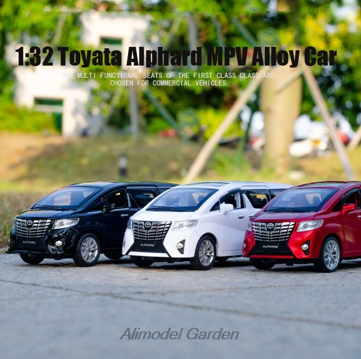 1:32 Alphard MPV Diecasts& Toy Vehicles металлическая модель автомобиля звуковой светильник коллекция автомобилей игрушки для детей Рождественский подарок