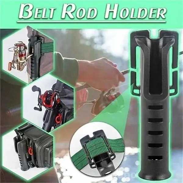 Belt Rod Holder Portable Pole Inserter Fishing Rod Pesca Multi-function Rack Fishing Rod Quick Belt Holder Accessory Rods 2
