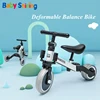 Baby Shining Children's Tricycle 3-in-1 Children's Scooter Balance Bike 1-6 Years Ride on Car 3 Wheels Non-inflatable 1